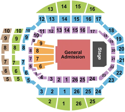 MOVISTAR ARENA MADRID GA FLOOR Seating Map Seating Chart