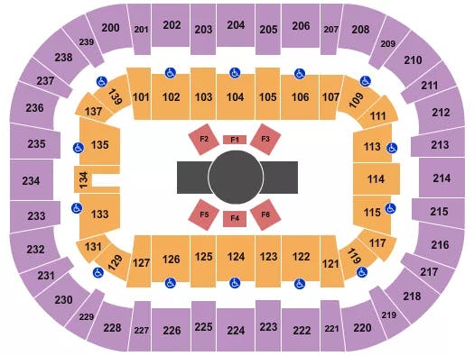 WOLSTEIN CENTER CSU CONVOCATION CENTER CIRQUE CORTEO Seating Map Seating Chart