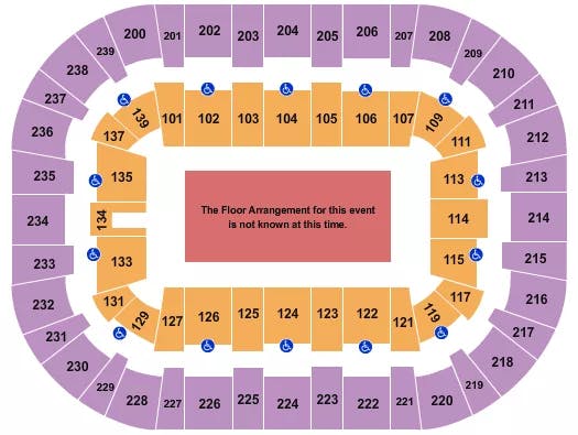 WOLSTEIN CENTER CSU CONVOCATION CENTER GENERIC FLOOR Seating Map Seating Chart