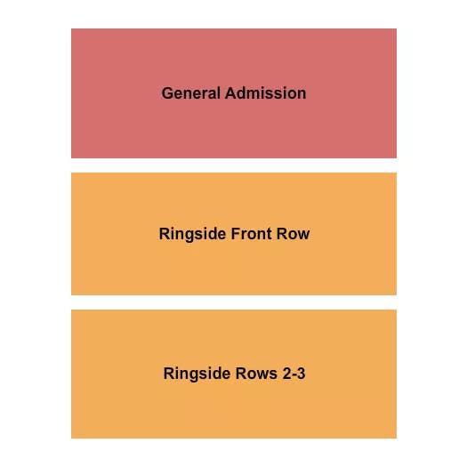 WOOLYS GA RINGSIDE FRONT RINGSIDE 2 3 Seating Map Seating Chart