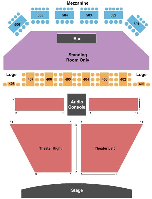  ENDSTAGE 2 Seating Map Seating Chart