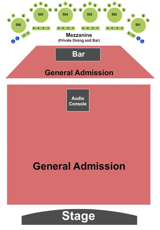  SLUM VILLAGE Seating Map Seating Chart