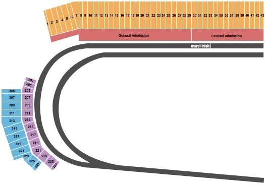  RACING Seating Map Seating Chart