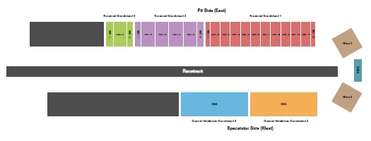  RACETRACK 4 Seating Map Seating Chart
