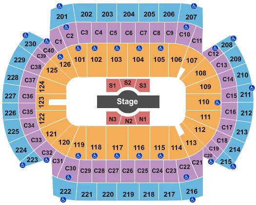  CIRQUE CORTEO Seating Map Seating Chart