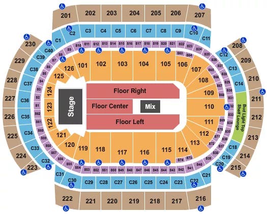  ENDSTAGE 2 Seating Map Seating Chart