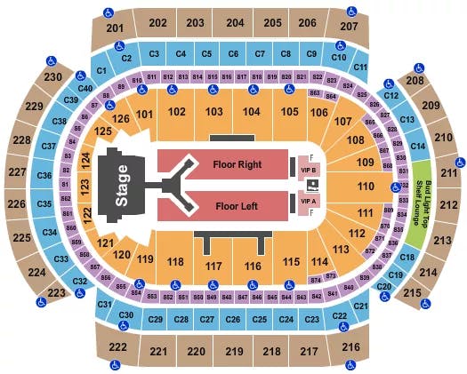  JONAS BROTHERS 2 Seating Map Seating Chart