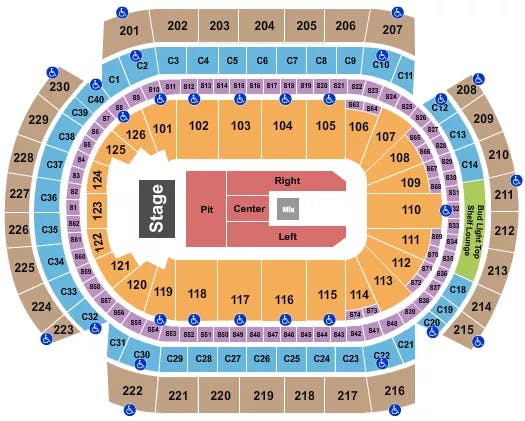  KORN Seating Map Seating Chart