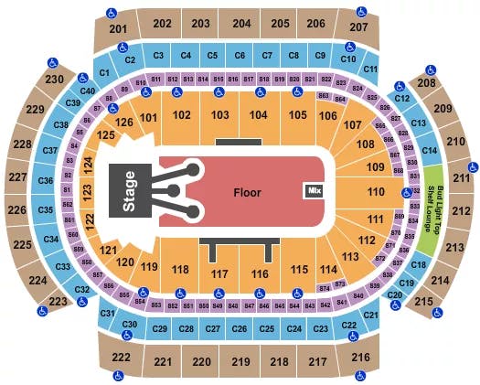  ROD WAVE Seating Map Seating Chart