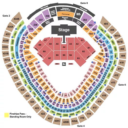  JONES BROTHERS Seating Map Seating Chart