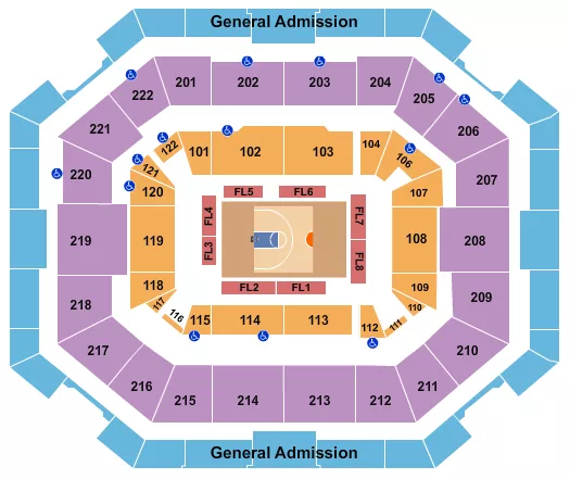  BASKETBALL BIG3 Seating Map Seating Chart