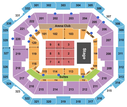  DON OMAR Seating Map Seating Chart