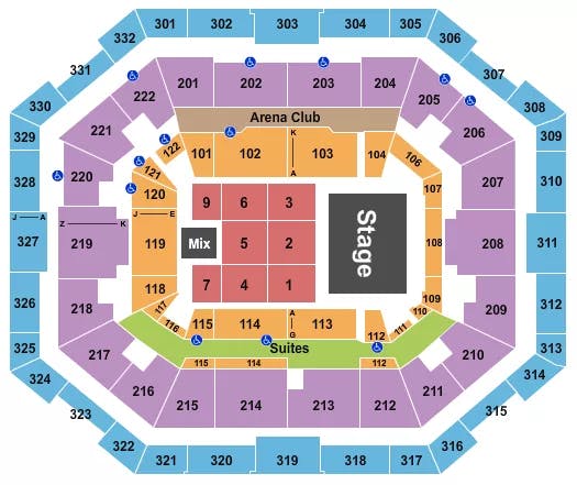  FUERZA REGIDA Seating Map Seating Chart