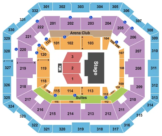  PAW PATROL LIVE Seating Map Seating Chart