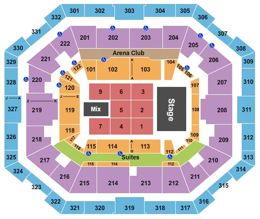  TREVOR NOAH 2 Seating Map Seating Chart