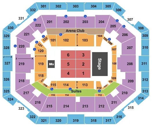  TRICK DADDYS Seating Map Seating Chart