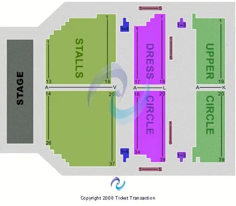  END STAGE Seating Map Seating Chart