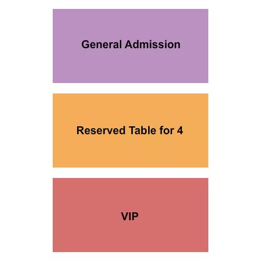  GA VIP TABLE Seating Map Seating Chart