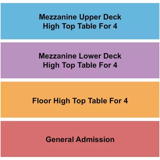  GA FLOOR UPPER LOWER Seating Map Seating Chart