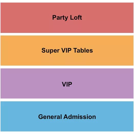  PARTY LOFT VIP Seating Map Seating Chart