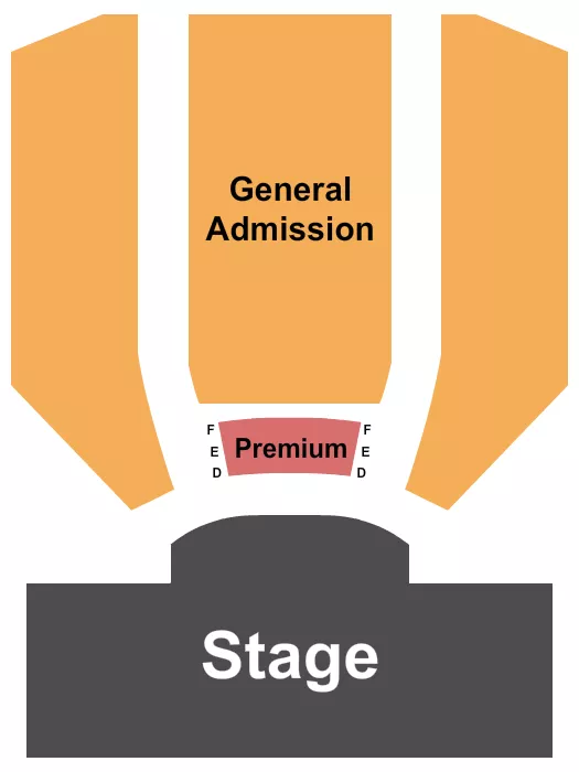 PREMIUM GA Seating Map Seating Chart