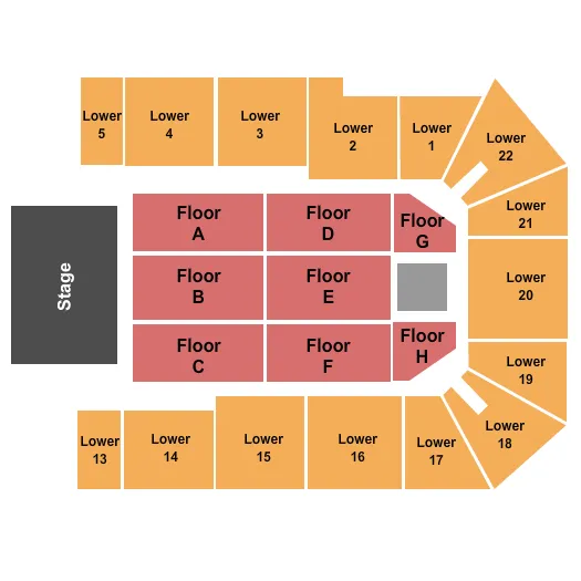 ENDSTAGE 3 Seating Map Seating Chart