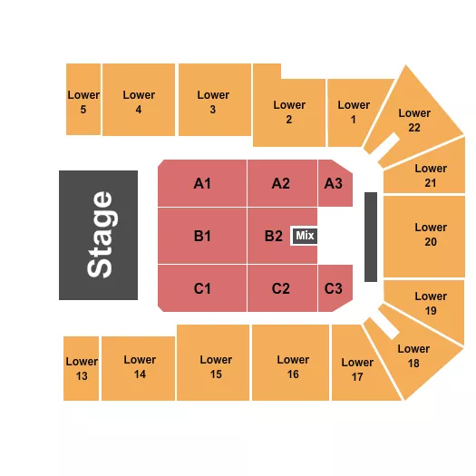ENDSTAGE 4 Seating Map Seating Chart