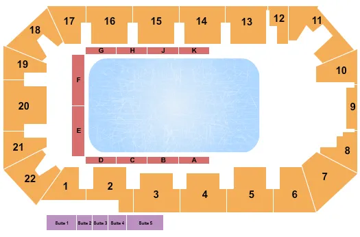 DISNEY ON ICE 2 Seating Map Seating Chart