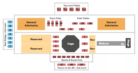 MMA Seating Map Seating Chart