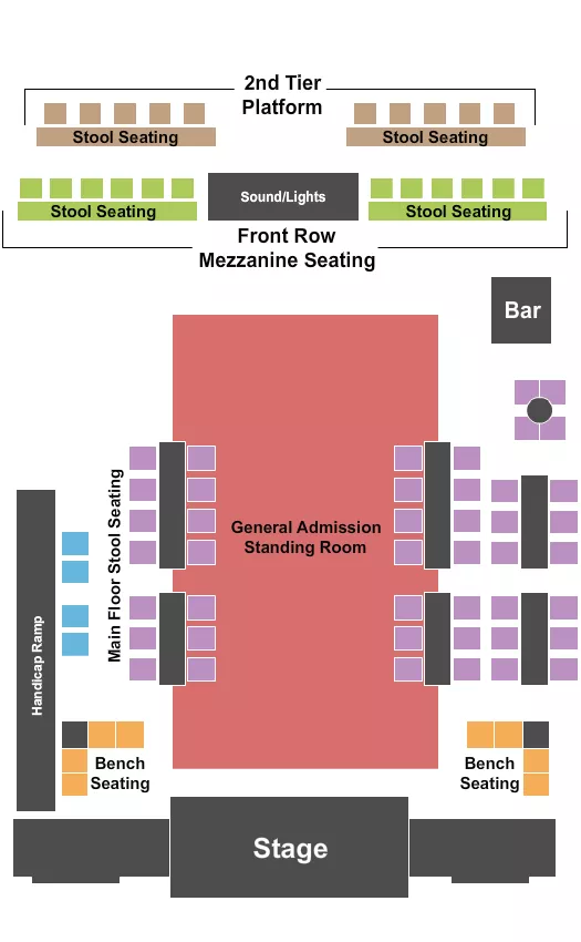 ENDSTAGE GA FLOOR Seating Map Seating Chart