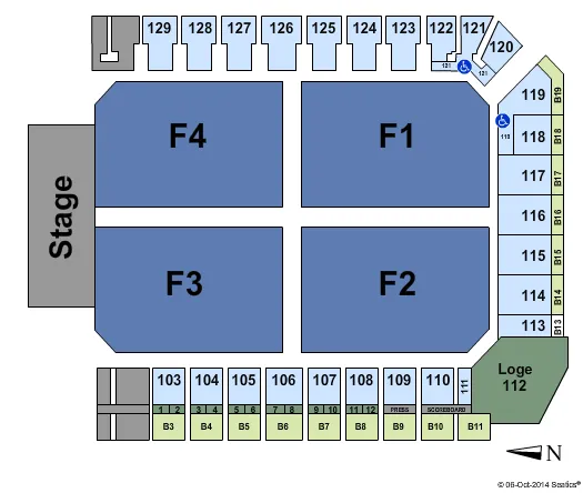 WIZ KHALIFA Seating Map Seating Chart