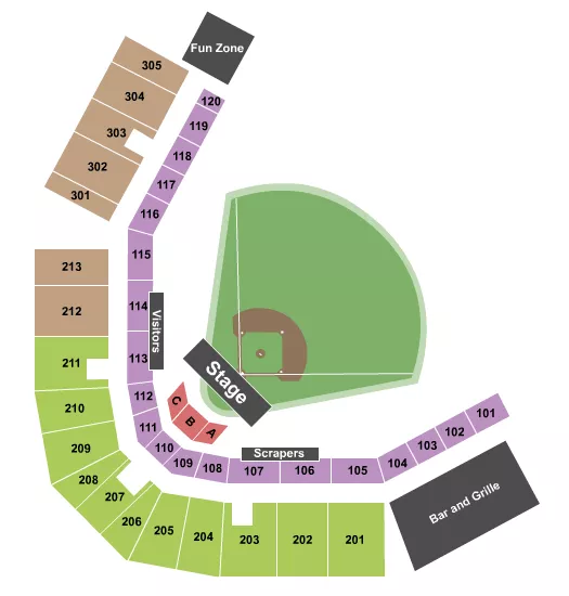 CONCERT Seating Map Seating Chart
