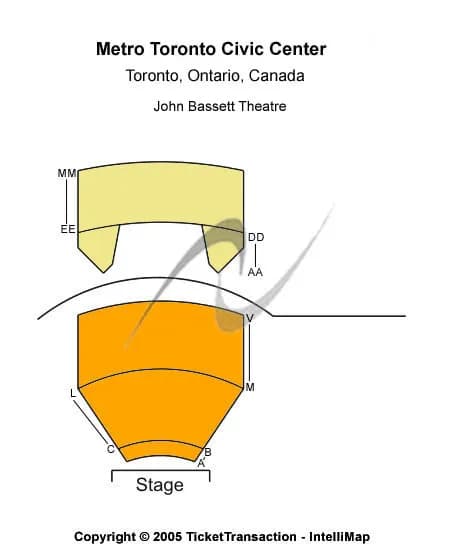 T STAGE Seating Map Seating Chart