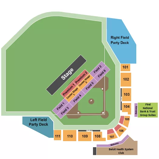 COMEDY 2 Seating Map Seating Chart