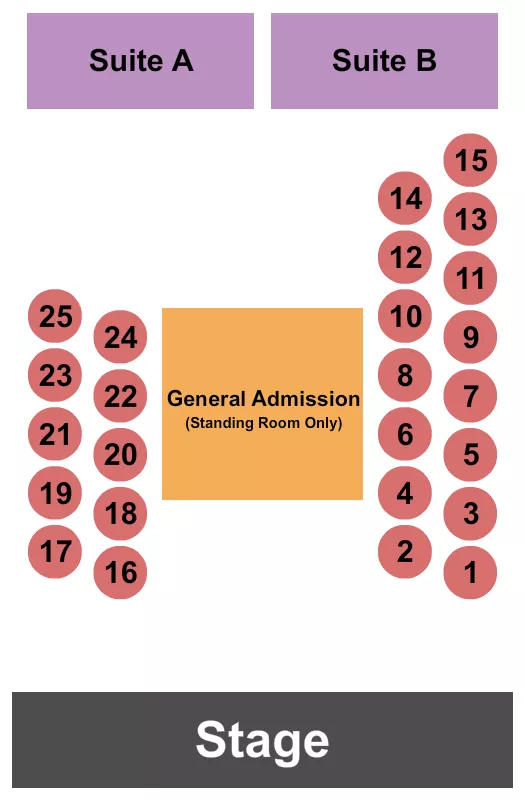 AM FM BACKYARD GA TABLES SUITES 2 Seating Map Seating Chart
