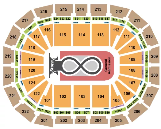 KATY PERRY Seating Map Seating Chart