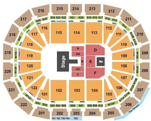 SHREYA GHOSHAL Seating Map Seating Chart