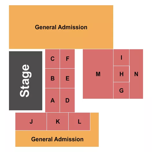 ENDSTAGE TABLES 2 Seating Map Seating Chart
