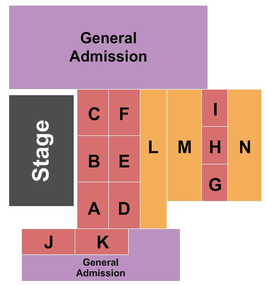 ENDSTAGE TABLES Seating Map Seating Chart