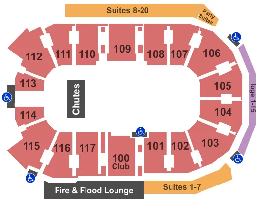 PBR Seating Map Seating Chart