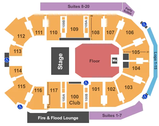 THEATER Seating Map Seating Chart