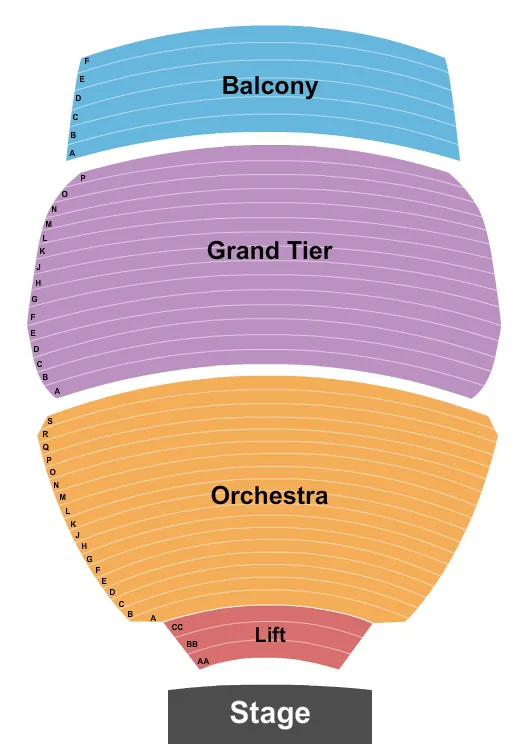 ENDSTAGE Seating Map Seating Chart