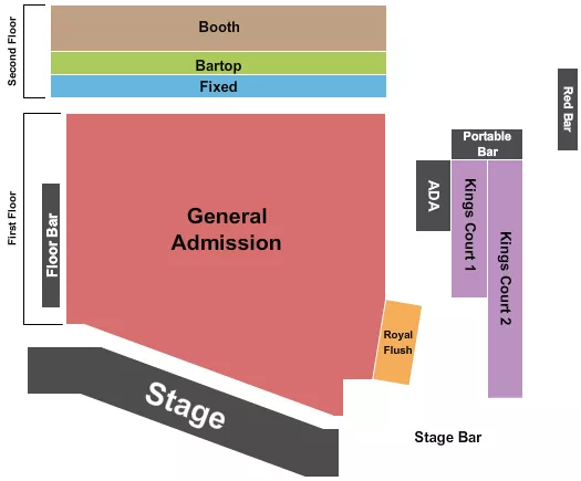 ENDSTAGE 3 Seating Map Seating Chart