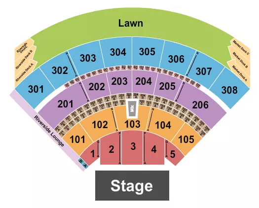 ENDSTAGE RESERVED Seating Map Seating Chart