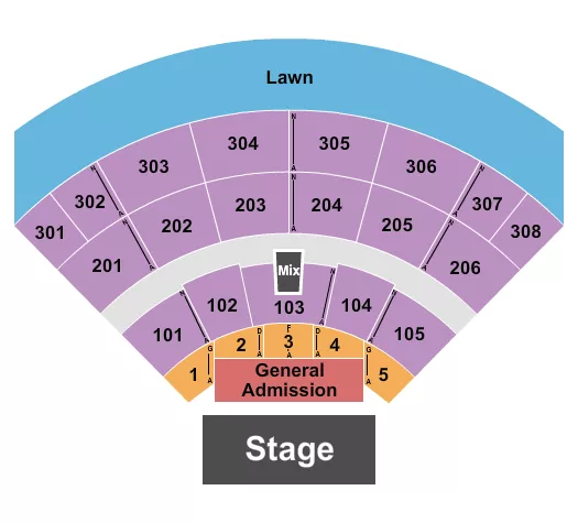 ENDSTAGE Seating Map Seating Chart