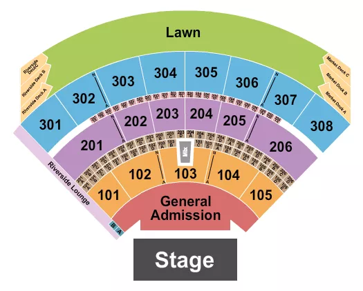 ENDSTAGE GA Seating Map Seating Chart