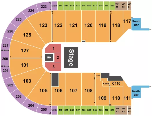 QUARTER HOUSE Seating Map Seating Chart