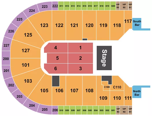 RAMON AYALA Seating Map Seating Chart