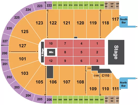 RICARDO ARJONA Seating Map Seating Chart