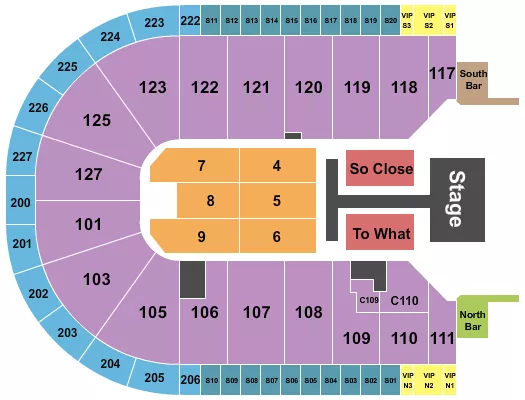 TATE MCRAE Seating Map Seating Chart